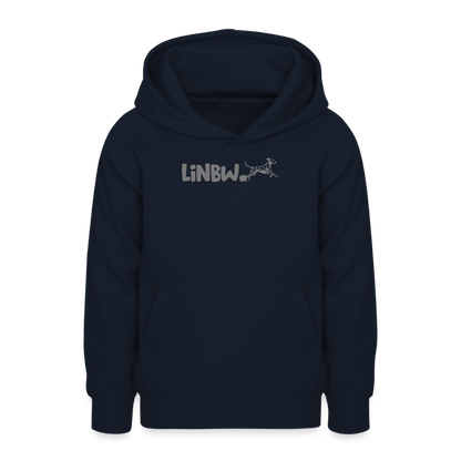 LiNBW. Teenager Hoodie Life is not just black and white - Navy