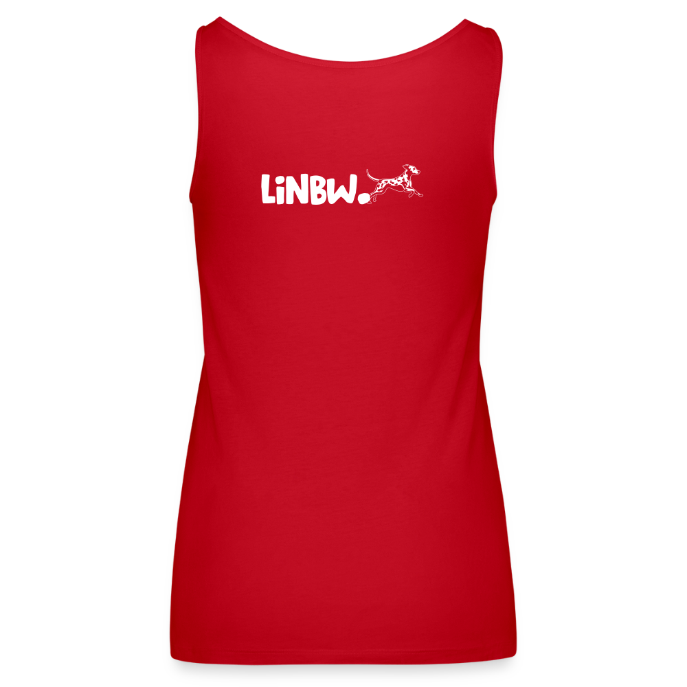LiNBW. Frauen Tank-Top Life is not just black and white - Rot