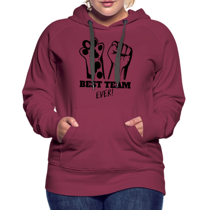 LiNBW.  Frauen Hoodie Best Team Ever - Bordeaux
