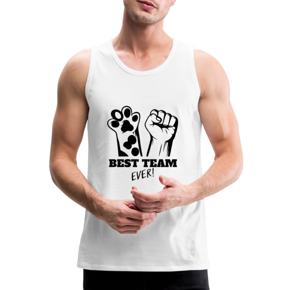LiNBW. Männer Tank-Top Best Team Ever - Weiß