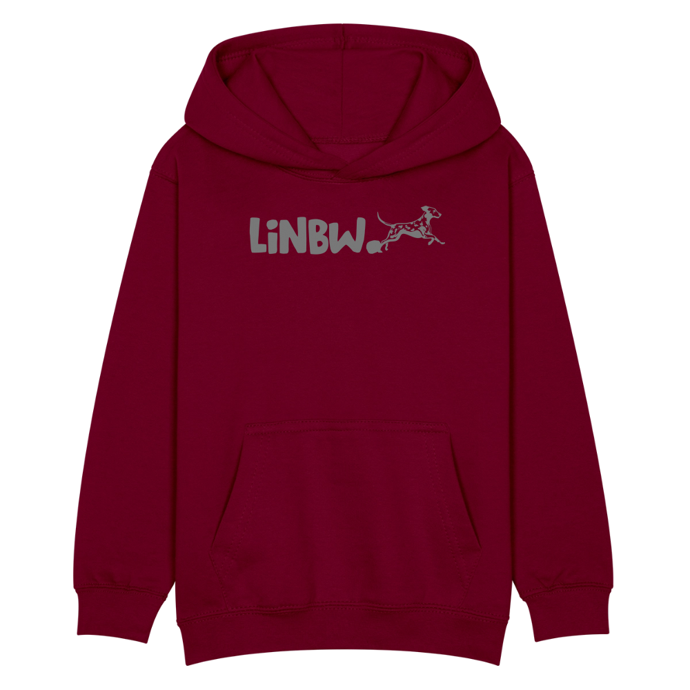 LiNBW. Kinder Hoodie Life is not just black and white - Bordeaux