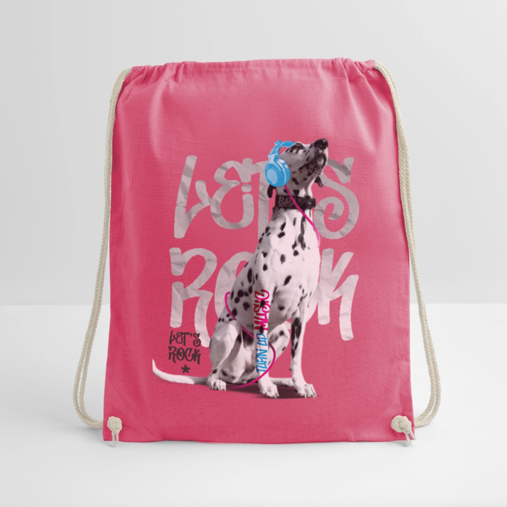 LiNBW. Turnbeutel Dalmatiner Let´s Rock - Fuchsia