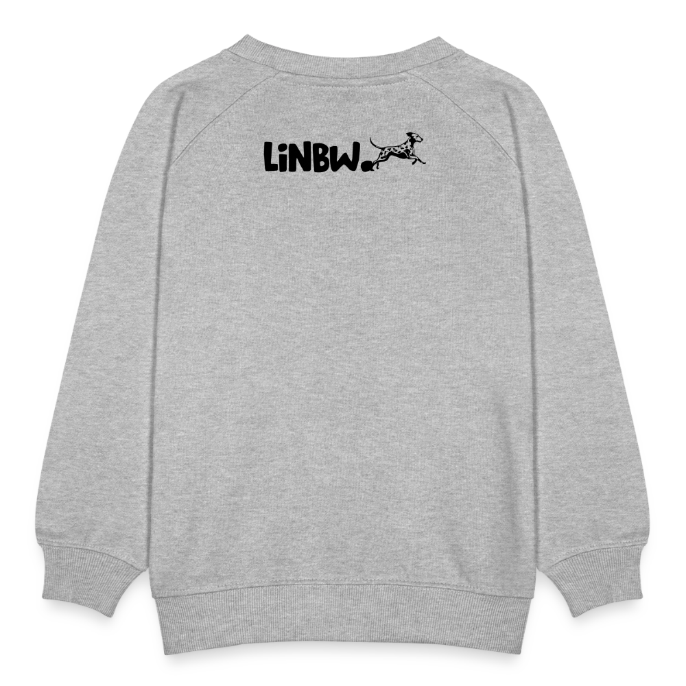 LiNBW. Kinder Pullover Life is not just black and white - Grau meliert