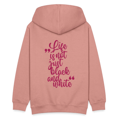 LiNBW. Teenager Hoodie Life is not just black and white - Altrosa