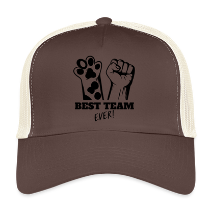 LiNBW. Cap Best Team Ever - Braun/Beige