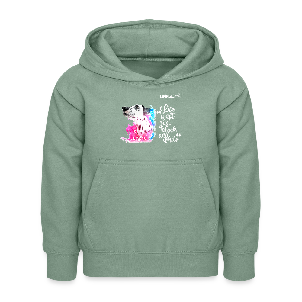 LiNBW. Kinder Hoodie Dalmatiner Life is not just black and white - Graugrün