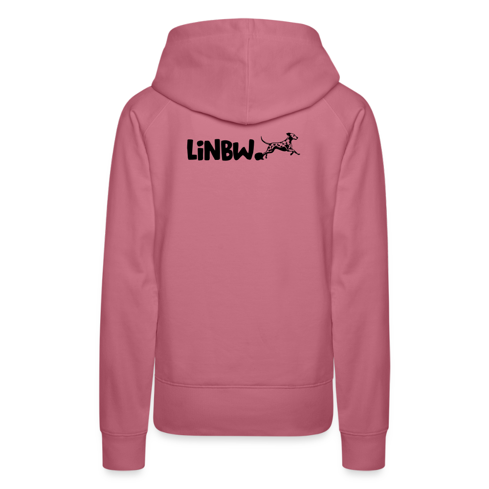 LiNBW. Frauen Hoodie Life is not just black and white - Malve