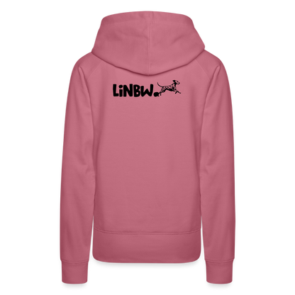 LiNBW. Frauen Hoodie Life is not just black and white - Malve