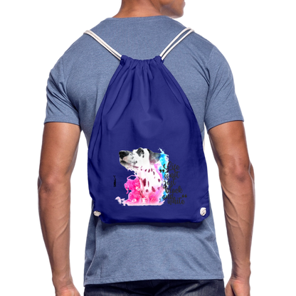 LiNBW. Turnbeutel Dalmatiner Life is not just black and white - Königsblau