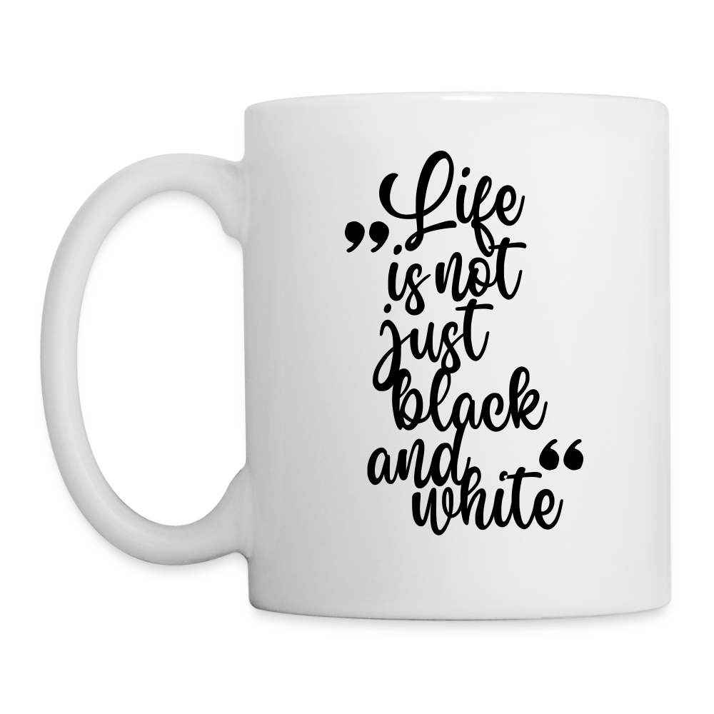 LiNBW. Keramiktasse Dalmatiner Life is not just black and white - Weiß