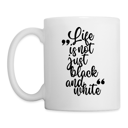LiNBW. Keramiktasse Dalmatiner Life is not just black and white - Weiß