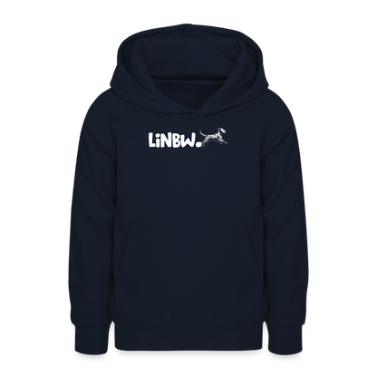 LiNBW. Teenager Hoodie Life is not just black and white - Navy
