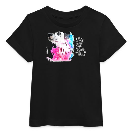 LiNBW. Baby T-Shirt Dalmatiner Life is not just black and white - Schwarz