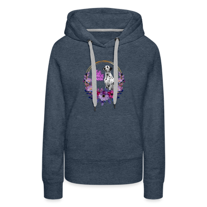 LiNBW. Frauen Hoodie Beste Hundemama - Jeansblau