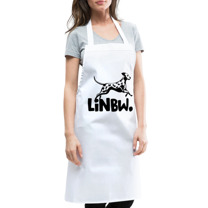 Kochschürze mit LINBW-Logo – schlicht, stilvoll & bewusst - Weiß