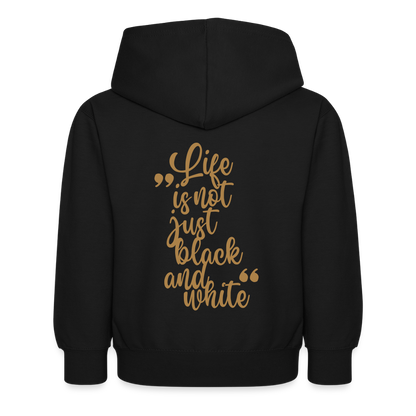 LiNBW. Kinder Hoodie Life is not just black and white - Schwarz