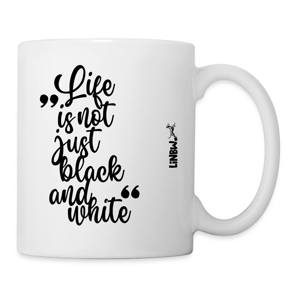 LiNBW. Keramiktasse Life is not just black and white - Weiß
