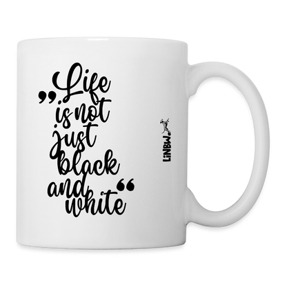 LiNBW. Keramiktasse Life is not just black and white - Weiß
