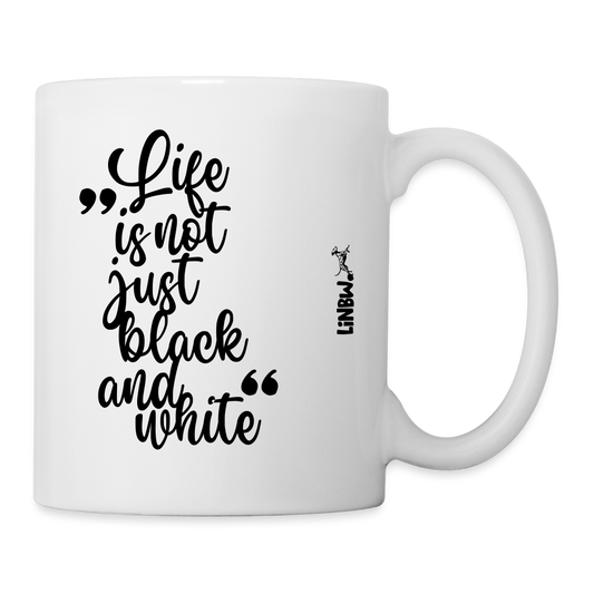 LiNBW. Keramiktasse Life is not just black and white - Weiß