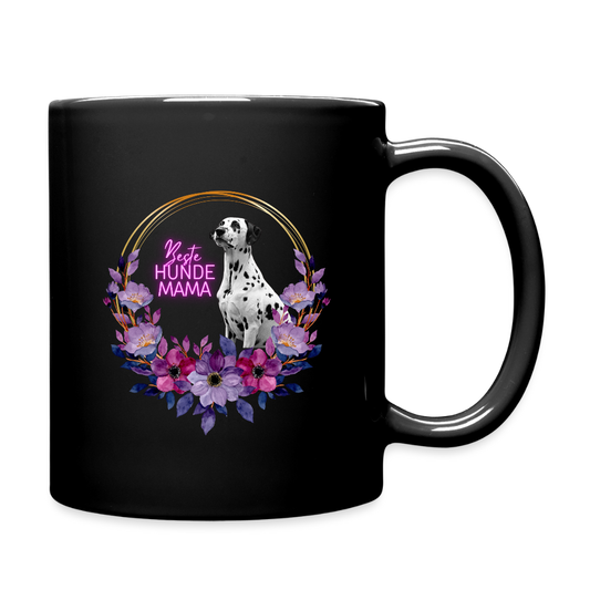 LiNBW. Keramiktasse Dalmatiner Beste Hundemama - Schwarz