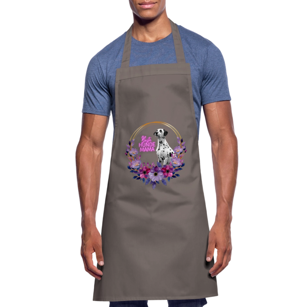 Kochschürze „Beste Hundemama“ – Für die Queen aller Fellnasen - Grau