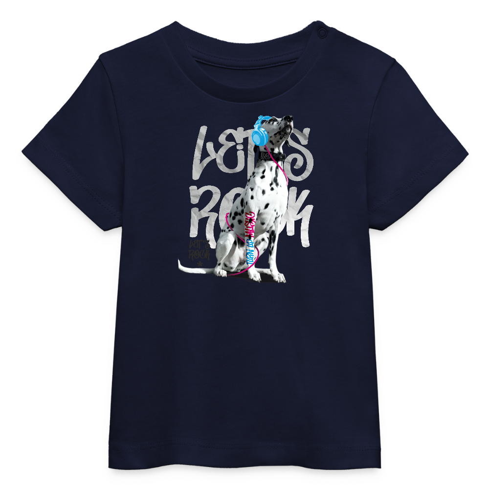 LiNBW. Baby T-Shirt Dalmatiner Let's Rock - Navy