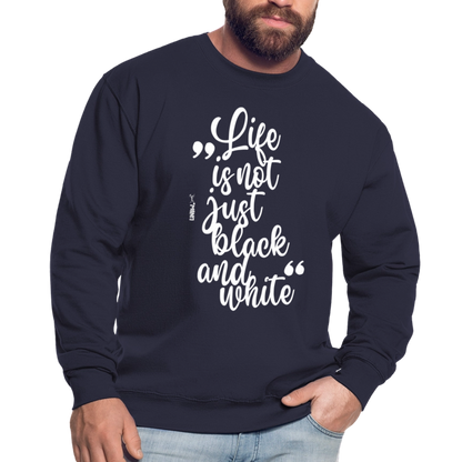 LiNBW. Männer Pullover Life is not just black and white - Navy