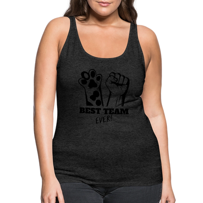 LiNBW. Frauen Tank-Top Best Team Ever - Anthrazit
