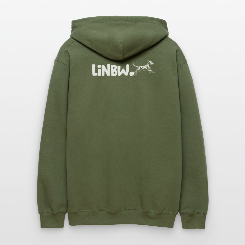 LiNBW. Männer & Frauen Hoodie Life is not just black and white - Militärgrün