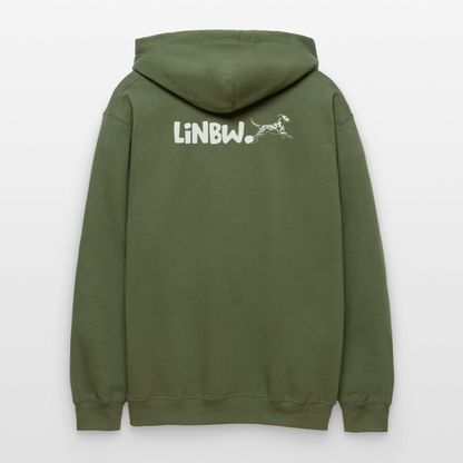 LiNBW. Männer & Frauen Hoodie Life is not just black and white - Militärgrün
