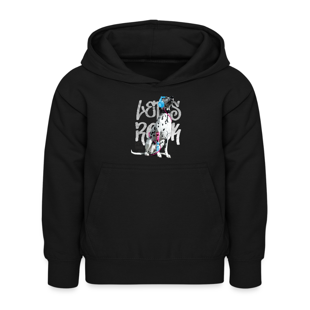 LiNBW. Kinder Hoodie Dalmatiner Let's Rock - Schwarz