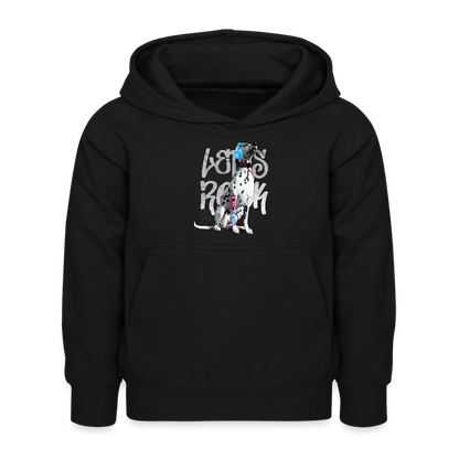 LiNBW. Kinder Hoodie Dalmatiner Let's Rock - Schwarz