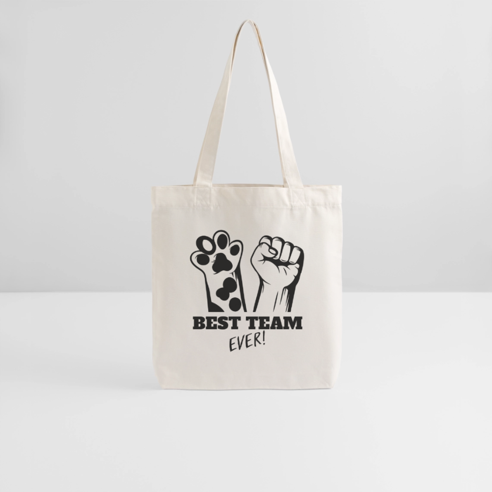 LiNBW. Stoffbeutel Best Team Ever - Naturweiß
