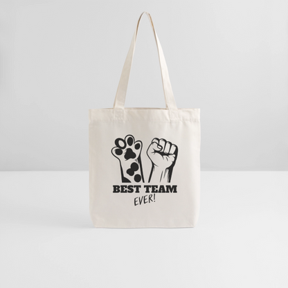 LiNBW. Stoffbeutel Best Team Ever - Naturweiß