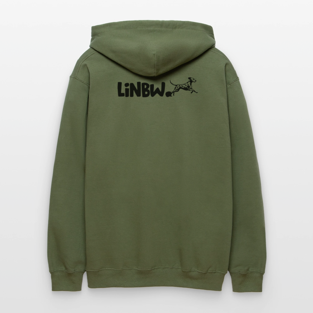 LiNBW. Männer & Frauen Hoodie Life is not just black and white - Militärgrün