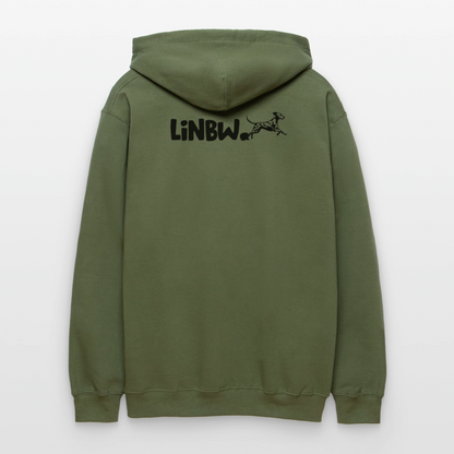 LiNBW. Männer & Frauen Hoodie Life is not just black and white - Militärgrün