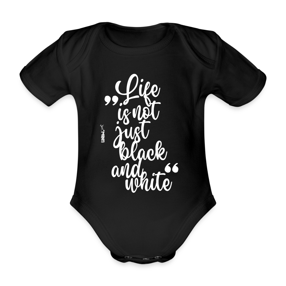 LiNBW. Body Kurzarm Life is not just black and white - Schwarz
