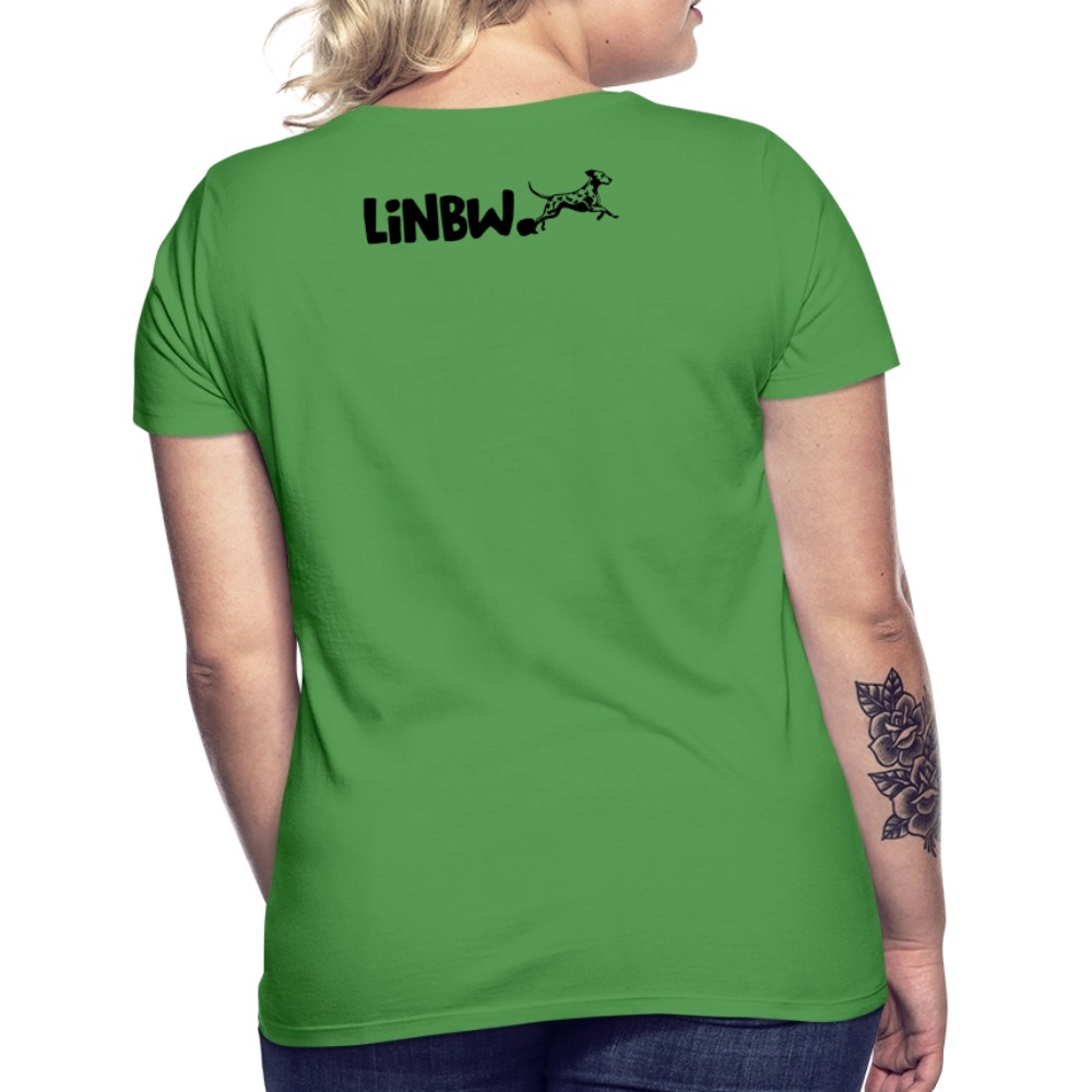 LiNBW. Frauen T-Shirt Life is not just black and white - Kelly Green