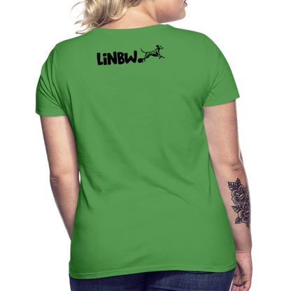LiNBW. Frauen T-Shirt Life is not just black and white - Kelly Green