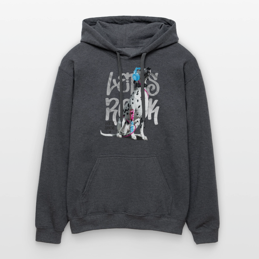 LiNBW. Männer & Frauen Hoodie Dalmatiner Let's Rock - Dunkelgrau meliert