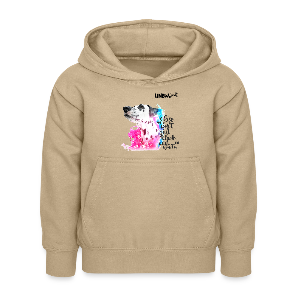 LiNBW. Kinder Hoodie Dalmatiner Life is not just black and white - Sand