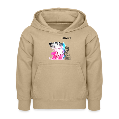 LiNBW. Kinder Hoodie Dalmatiner Life is not just black and white - Sand