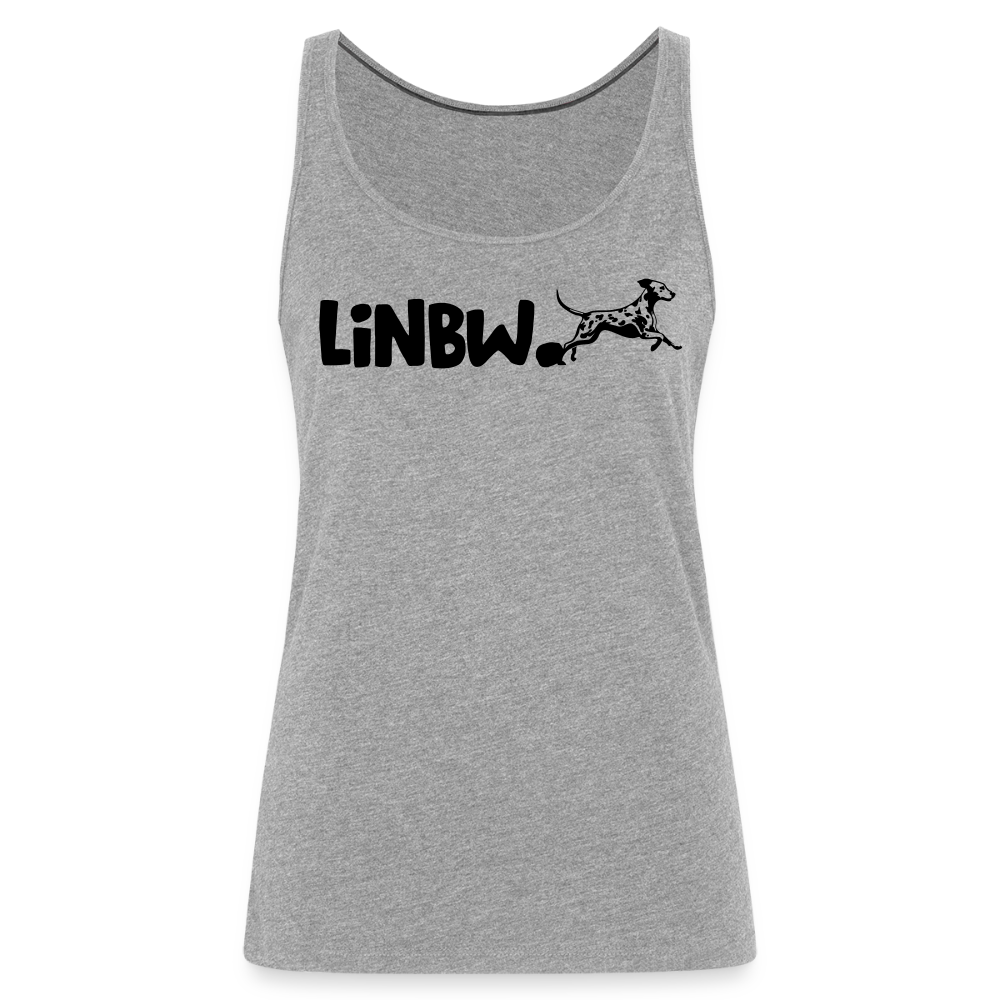 LiNBW. Frauen Tank-Top Life is not just black and white - Grau meliert