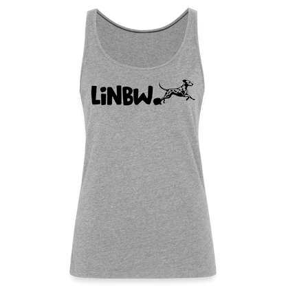 LiNBW. Frauen Tank-Top Life is not just black and white - Grau meliert