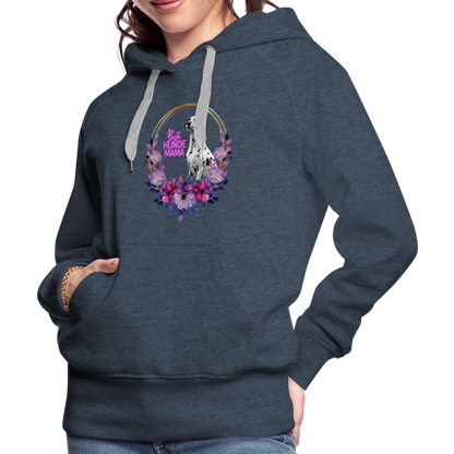 LiNBW. Frauen Hoodie Beste Hundemama - Jeansblau