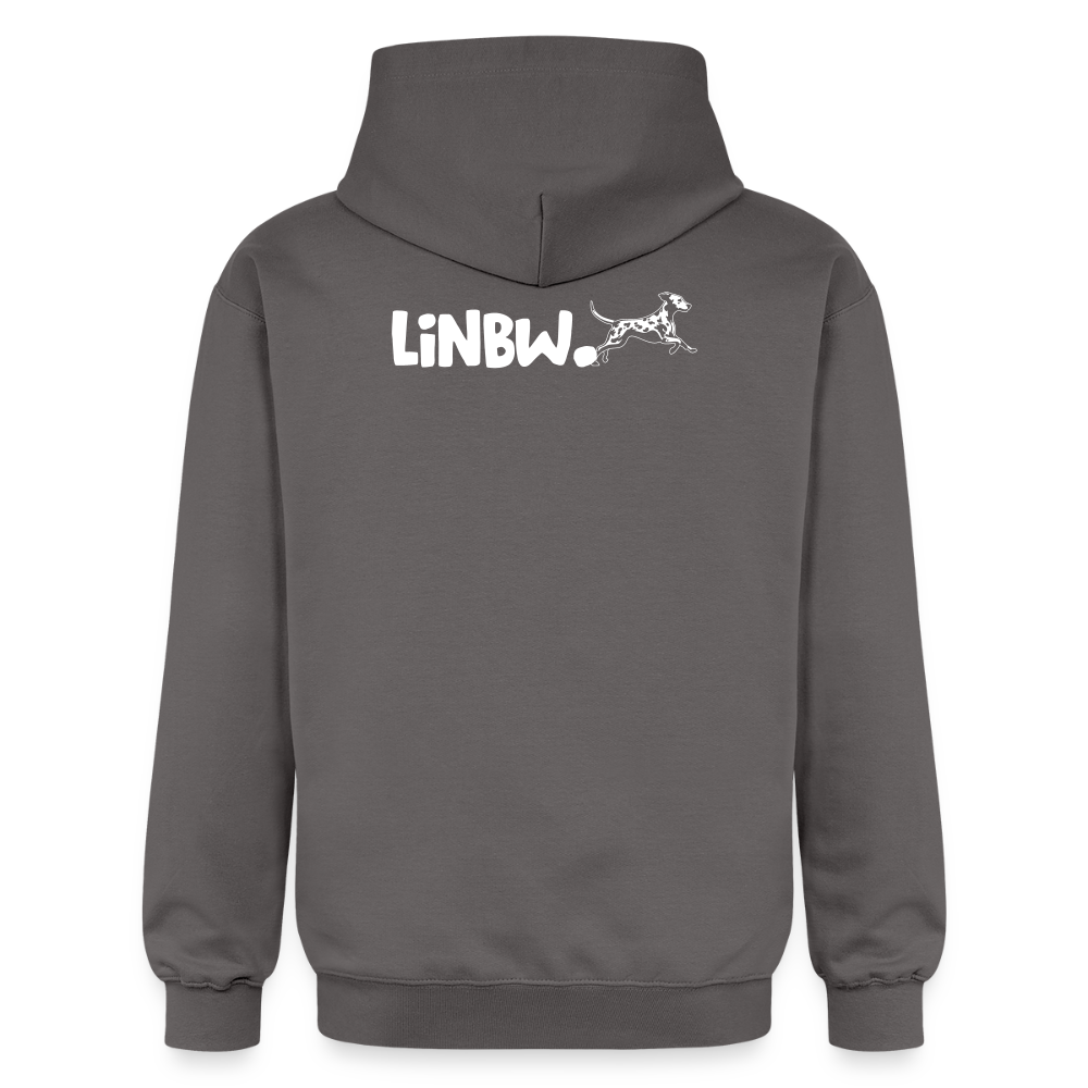 LiNBW. Männer & Frauen Hoodie Life is not just black and white - Dunkelgrau