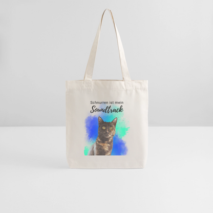 LiNBW. Stoffbeutel Schnurren ist mein Soundtrack - Naturweiß