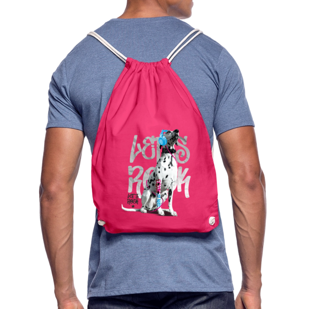 LiNBW. Turnbeutel Dalmatiner Let´s Rock - Fuchsia