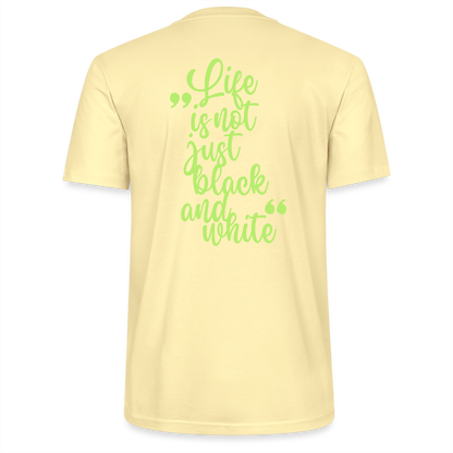 LiNBW. Männer T-Shirt Life is not just black and white - Creme