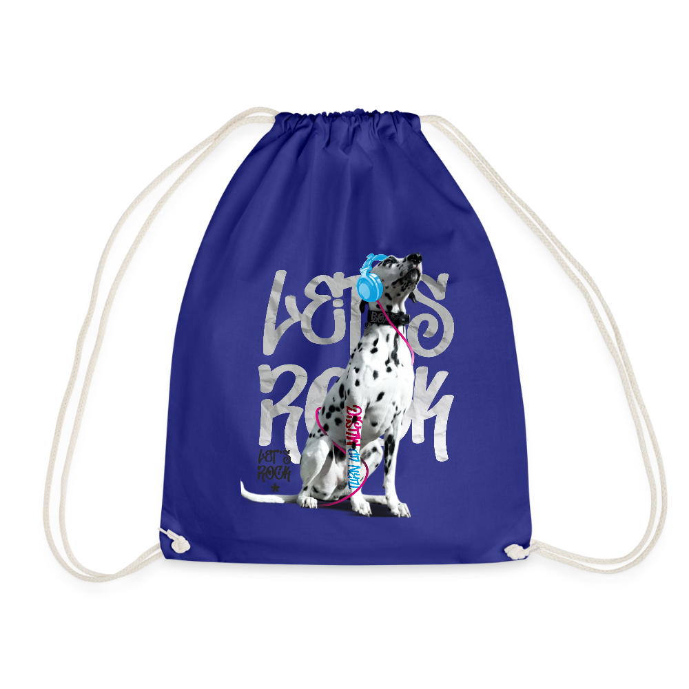 LiNBW. Turnbeutel Dalmatiner Let´s Rock - Königsblau